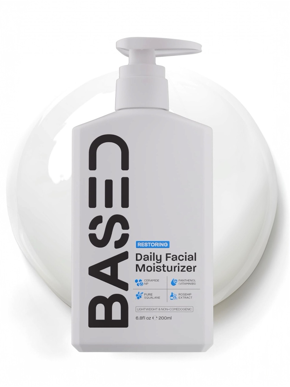 BASED Bodyworks Daily Facial Moisturizer 6.8oz Ceramide Squalane Hydrating Cream